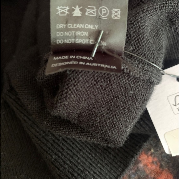 Zimmermann Black Sweater Merino Wool 6 Oversized Exaggerated Sleeves Ties - Picture 12 of 13